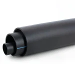 أنابيب HDPE ضغط 10 بار PE 80 قطر خارجي 200 مم SDR 13.6 لون أسود