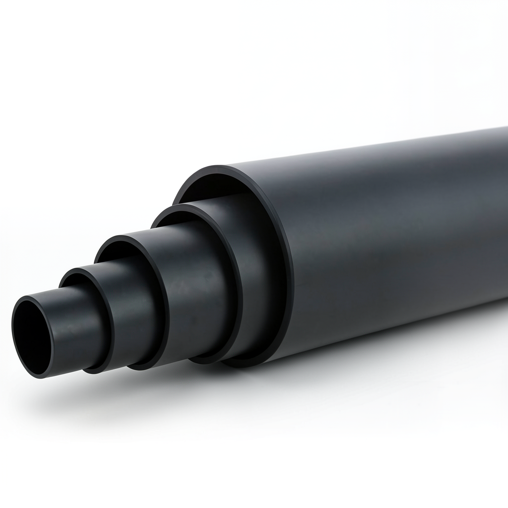 أنابيب بلاستيك HDPE ضغط 10 بار PE 80 قطر خارجي 315 مم SDR 13.6 لون أسود