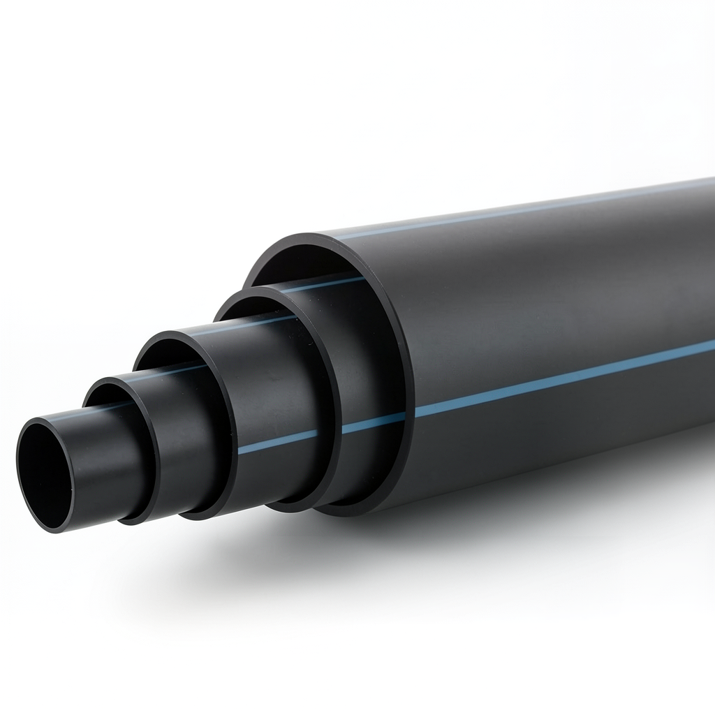 HDPE Pipe PN 10 Bar PE 80 Outer Diameter 500 mm SDR 13.6 Black