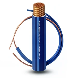 Flexible Copper Wire 1.5mm 450/750V Heat Resistant PVC Insulation, Blue | Al Fanar