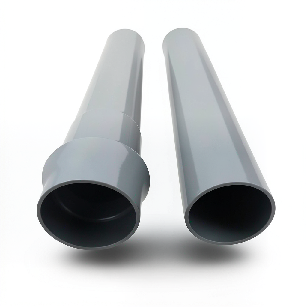 UPVC Pipe Sewer Size 315 mm Thickness 7.7 mm Gray Color