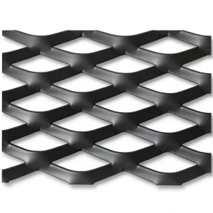 Hot Rolled Black Steel Expanded Metal Mesh Thickness 2.8 mm Width 2.44 m Length 3 m