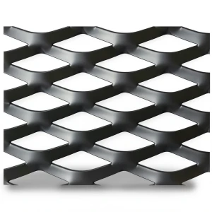 Hot Rolled Black Steel Expanded Metal Mesh Thickness 2.8 mm Width 2.44 m Length 7 m