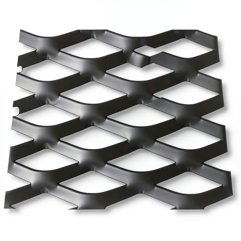 Hot Rolled Black Steel Expanded Metal Mesh Thickness 3 mm Width 2.44 m Length 1 m