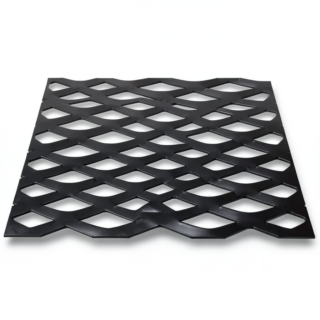 Hot Rolled Black Steel Expanded Metal Mesh Thickness 2.8 mm Width 2.44 m Length 7 m