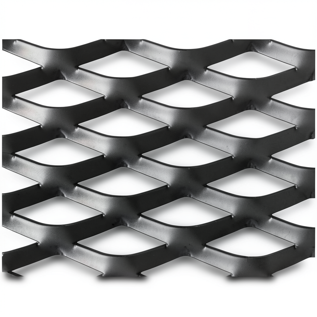 Hot Rolled Black Steel Expanded Metal Mesh Thickness 3 mm Width 2.44 m Length 3 m