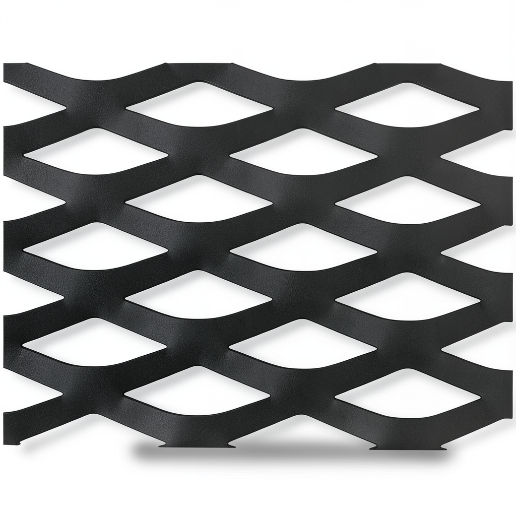 Hot Rolled Black Steel Expanded Metal Mesh Thickness 3 mm Width 2.44 m Length 6 m