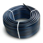 لفة أنابيب بلاستيك HDPE ضغط 4 بار PE 80 قطر خارجي 160 مم SDR 33 أسود مع خط أزرق