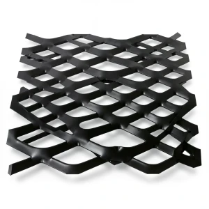 Hot Rolled Black Steel Expanded Metal Mesh Thickness 3.8 mm Width 2.44 m Length 6 m