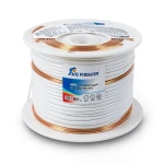 سلك AWM نحاس مجدول 3 AWG، 600 فولت، عزل PVC أبيض، طول 2500 قدم | شركة الفنار