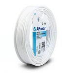 سلك كهرباء AWM نحاس مجدول 2 AWG 600 فولت معزول PVC أبيض 2500 قدم | شركة الفنار