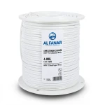 لفة سلك كهرباء AWM نحاس مجدول 4 AWG 600 فولت معزول PVC أبيض 2500 قدم | شركة الفنار