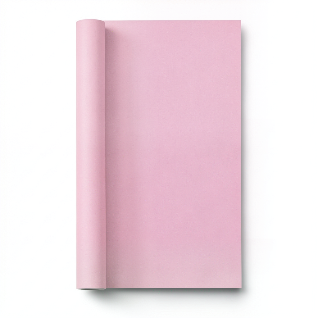 Plain Wallpaper Pink Color Length 10 m Width 0.53 m Model 17125
