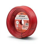 سلك كهرباء مفرد AWM نحاس مجدول 600 فولت مقاس 16 AWG عزل PVC احمر طول 2500 قدم | شركة الفنار