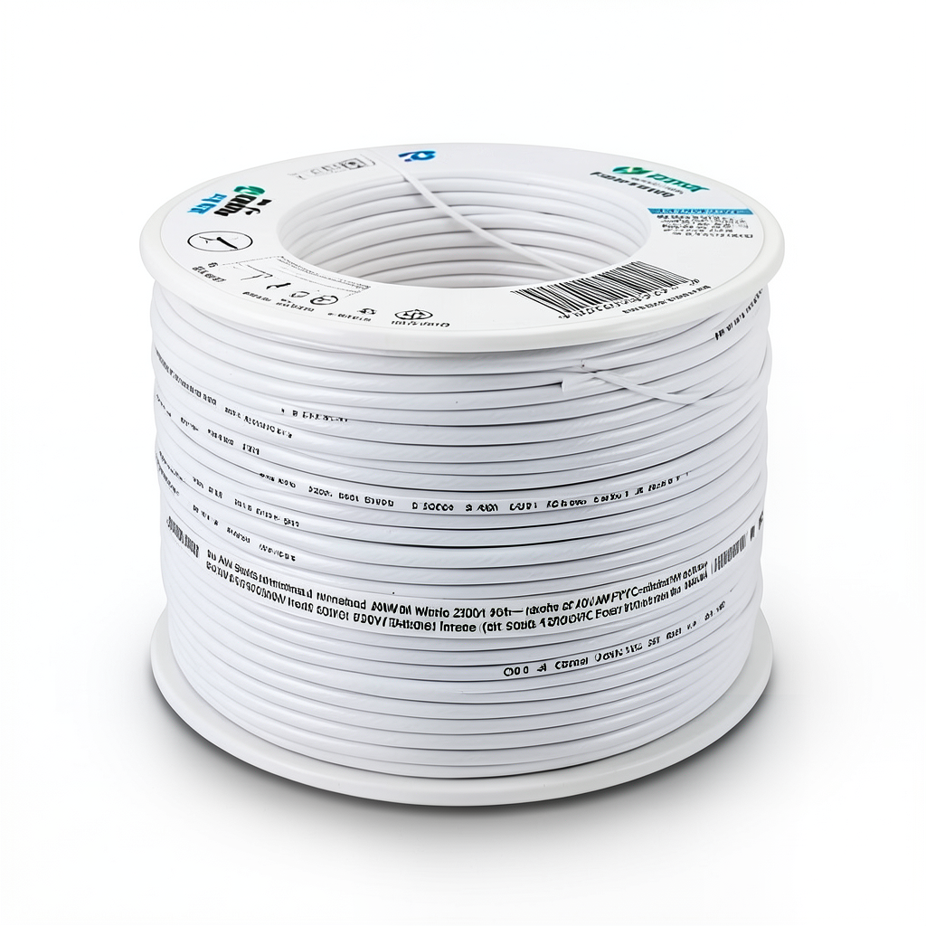 سلك كهرباء AWM نحاس مجدول 3/0 AWG 600 فولت معزول PVC أبيض 2500 قدم | شركة الفنار