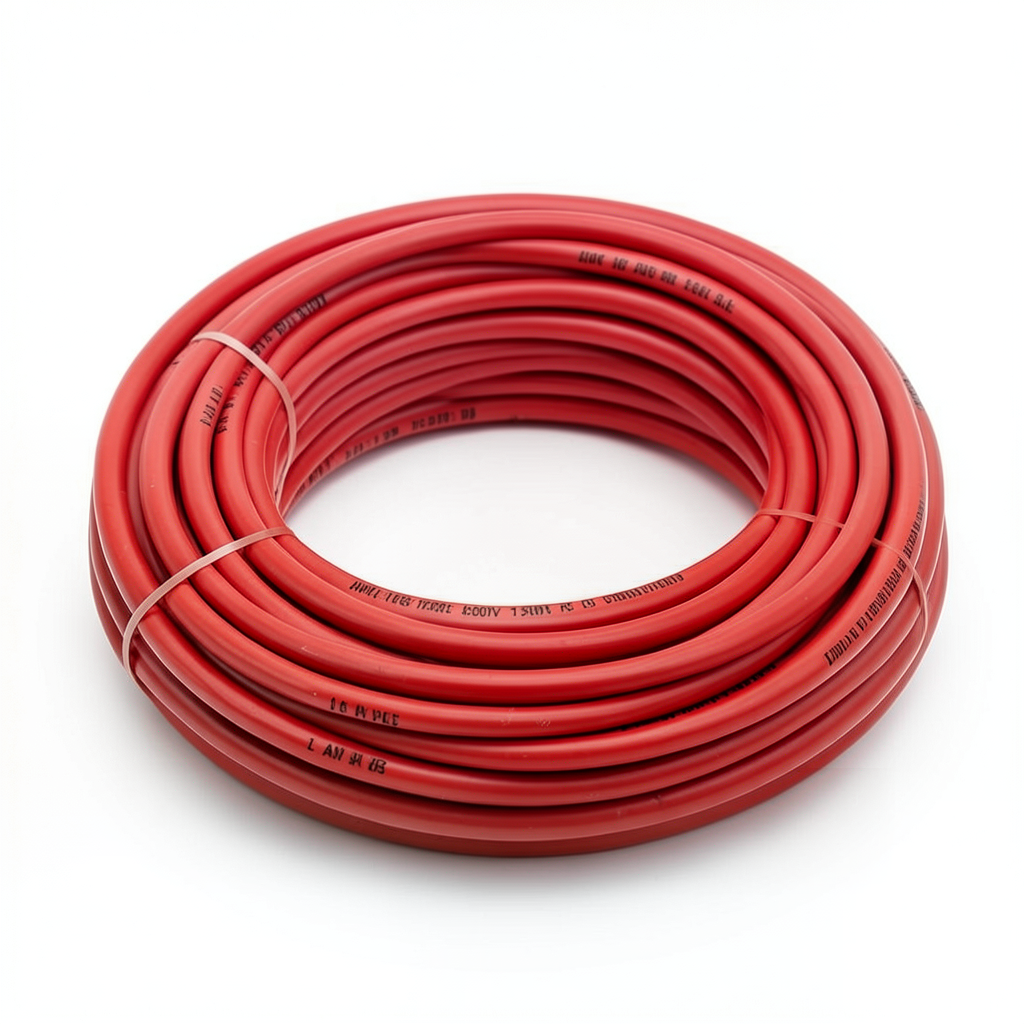 سلك كهرباء مفرد AWM نحاس مجدول 600 فولت مقاس 16 AWG عزل PVC احمر طول 2500 قدم | شركة الفنار