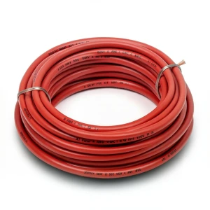 سلك كهرباء مفرد AWM نحاس مجدول 600 فولت 4 AWG عزل PVC احمر 500 قدم | شركة الفنار