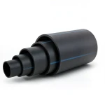 مواسير HDPE ضغط 10 بار PE 80 قطر 560 مم SDR 13.6 لون أسود