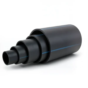 مواسير HDPE ضغط 10 بار PE 80 قطر 560 مم SDR 13.6 لون أسود