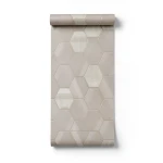 Italian Wallpaper 10m x 0.73m Light Brown, Model 44808