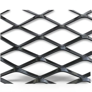 Hot Rolled Black Steel Expanded Metal Mesh Thickness 1.4 mm Width 1.22 M Length 2 M