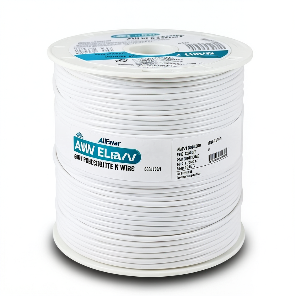 سلك كهرباء AWM نحاس مجدول 2 AWG 600 فولت معزول PVC أبيض 2500 قدم | شركة الفنار