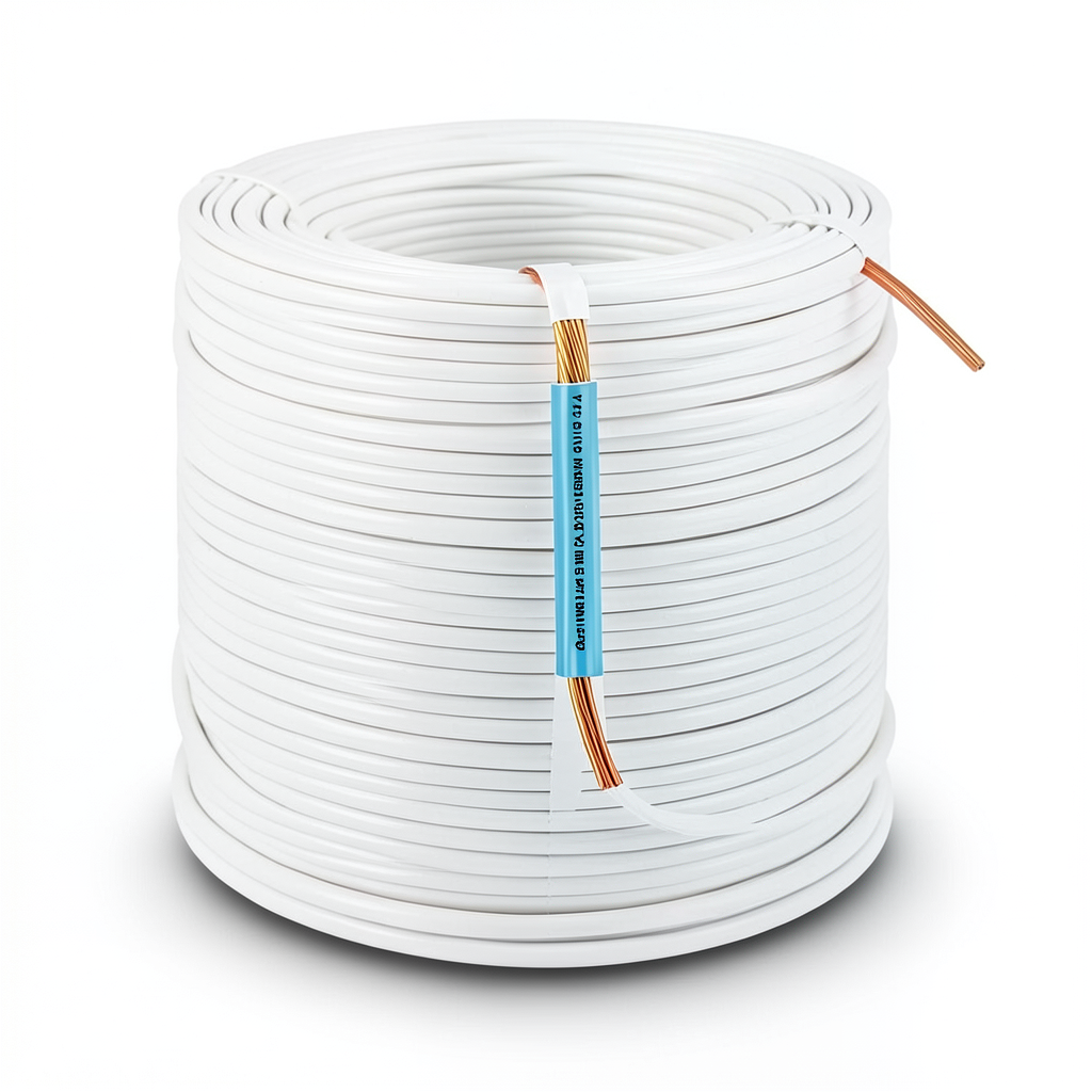 لفة سلك AWM نحاس مجدول 1 AWG 600 فولت عزل PVC أبيض طول 2500 قدم | شركة الفنار