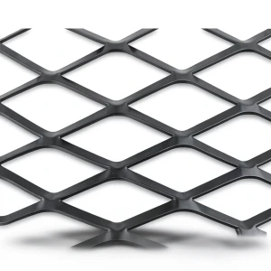 Hot Rolled Steel Expanded Metal Mesh 1.5 mm Thickness 1.22x3 m Black