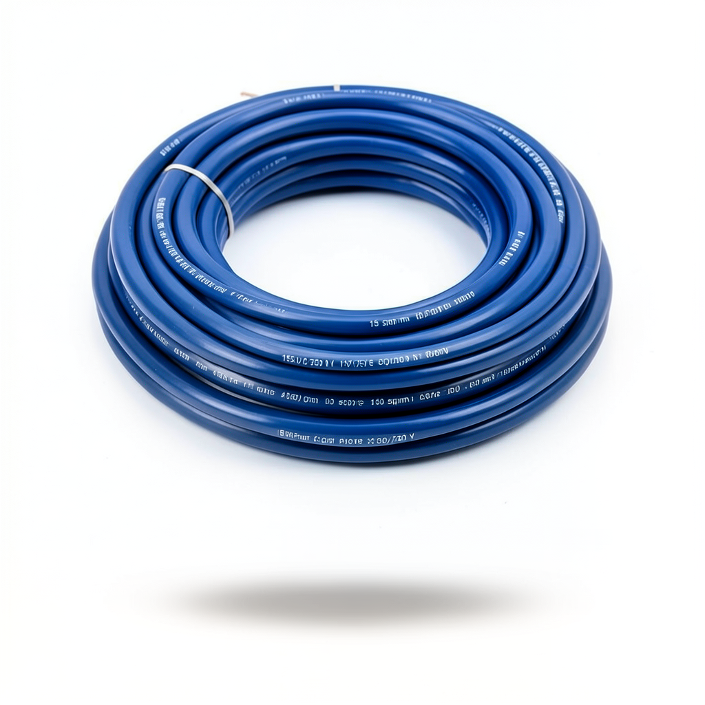 Flexible Copper Electrical Wire Heat Resistant PVC Insulation 150 sq mm, 450/750 V, Blue | Al Fanar