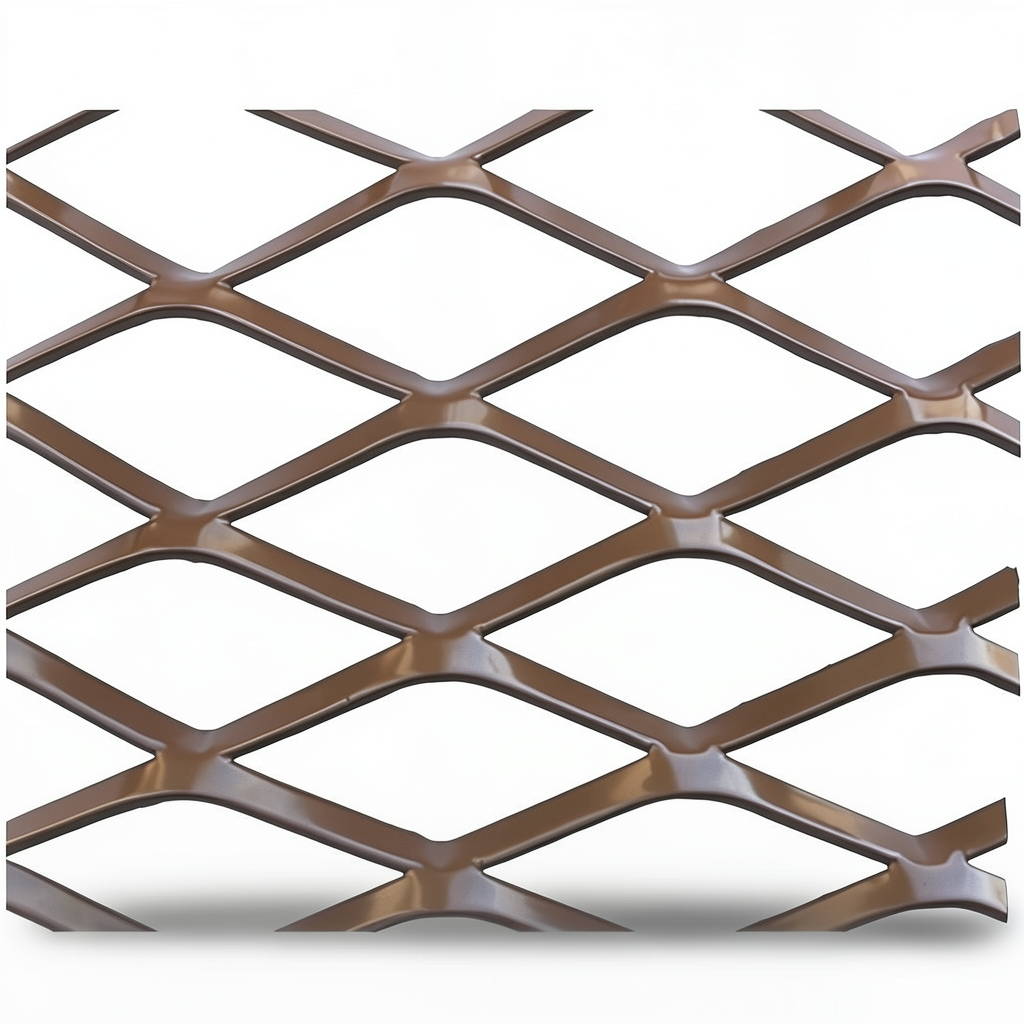 Hot Rolled Steel Expanded Metal Mesh Thickness 1.4 mm Width 1.22 m Length 4 m, Black