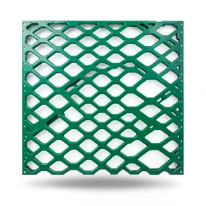 شبك بقلاوة حديد مطلي PVC سماكة 1.5 مم مقاس 1×2 متر