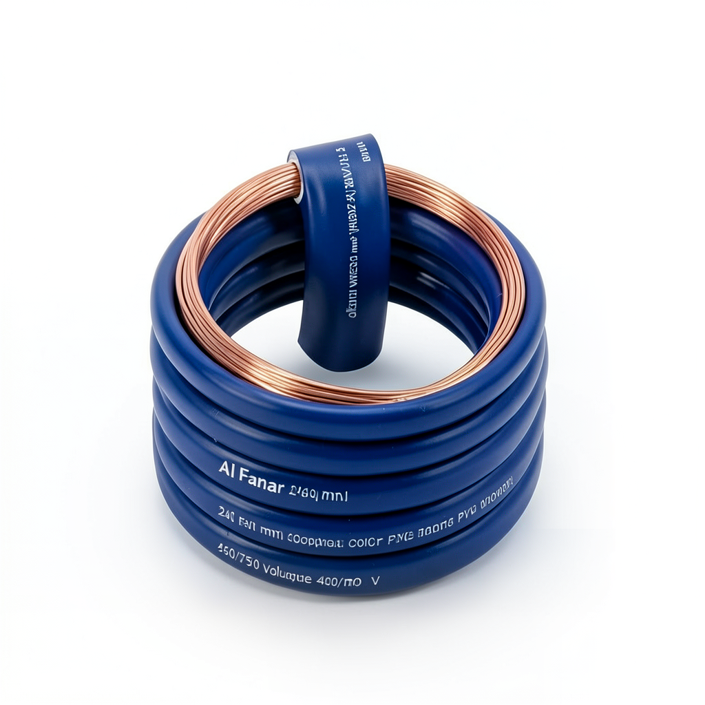 Flexible Copper Electrical Wire Heat Resistant PVC Insulation, 240 sq mm Conductor, 450/750 Voltage | Al Fanar