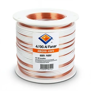لفة سلك AWM نحاس مجدول 4/0 AWG، جهد 600 فولت، عزل PVC، أبيض، طول 2500 قدم | شركة الفنار