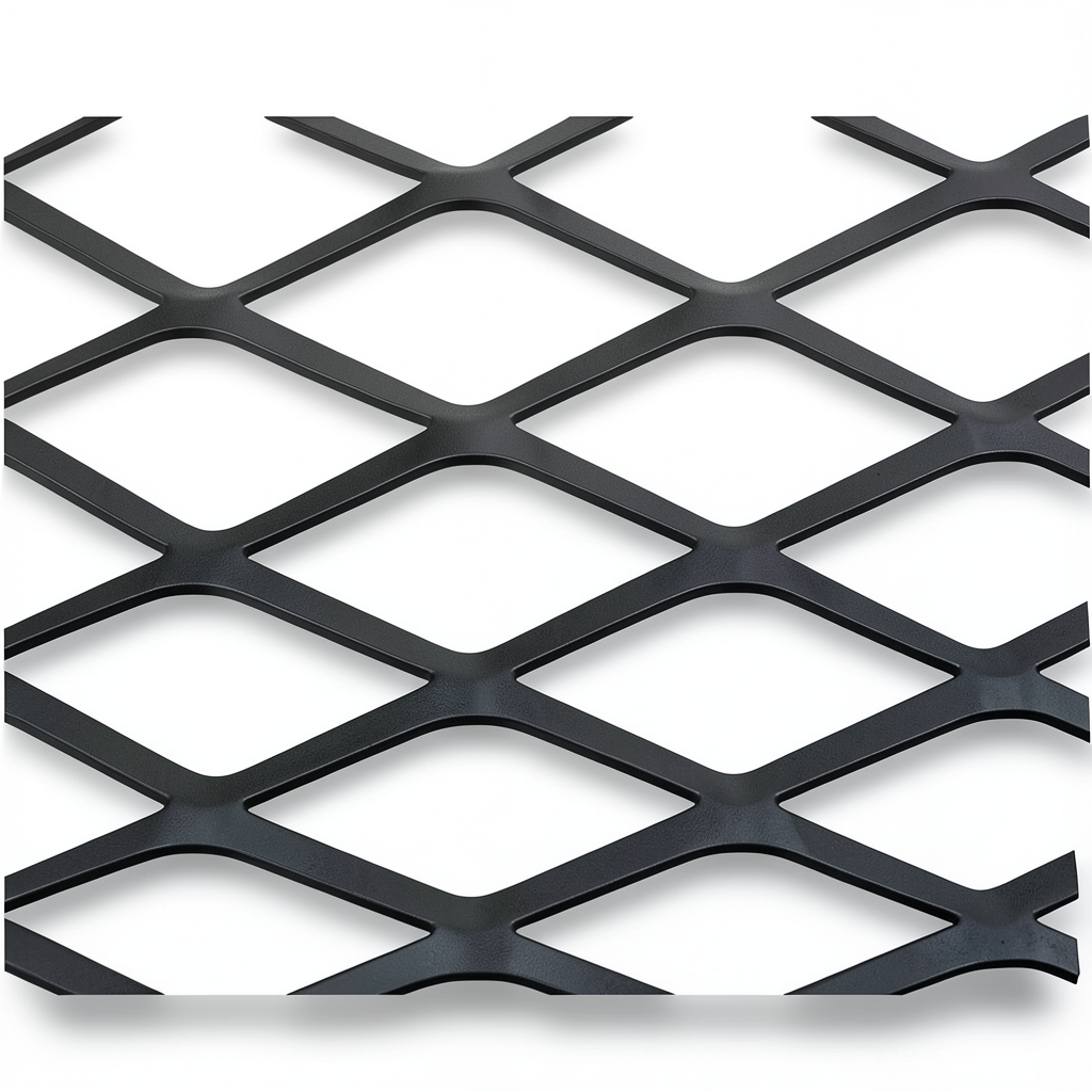 Hot Rolled (Black) Steel Expanded Metal Mesh Thickness 1.5 mm Width 1.22 m Length 1 m