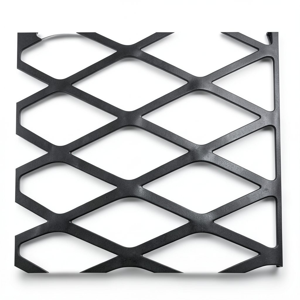 Hot Rolled Black Steel Expanded Metal Mesh Thickness 1.5 mm Width 1.22 m Length 2 m
