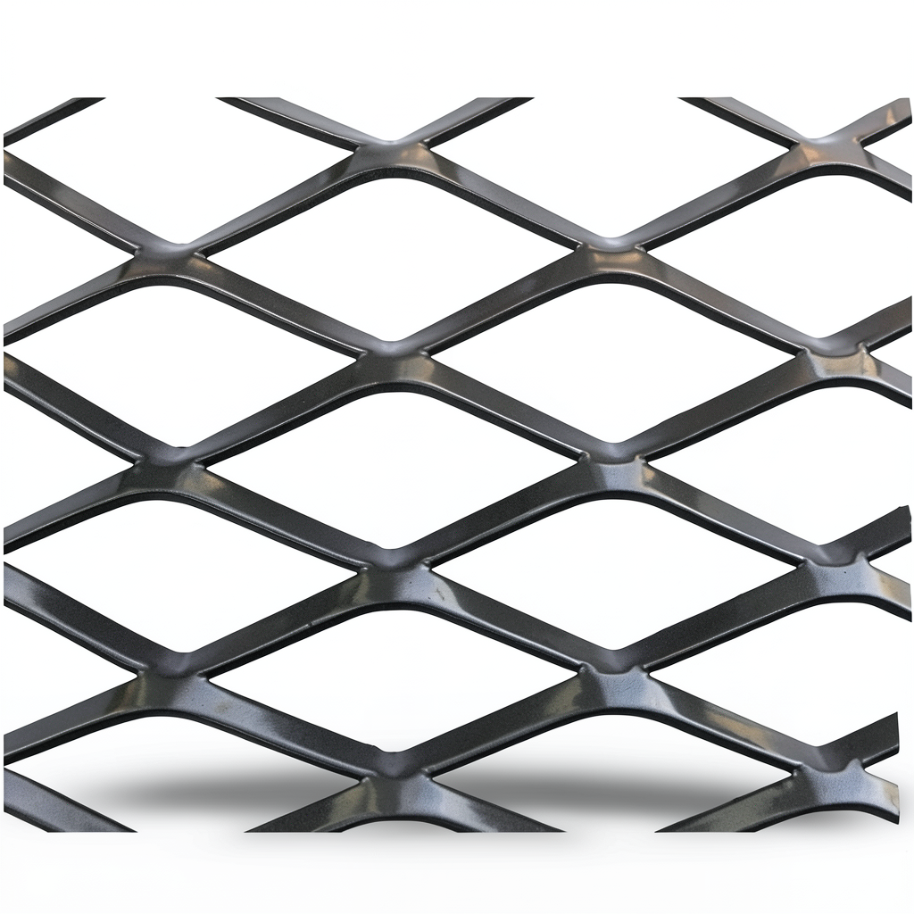 Hot Rolled Black Steel Expanded Metal Mesh Thickness 1.2 mm Width 1.22 m Length 3 m