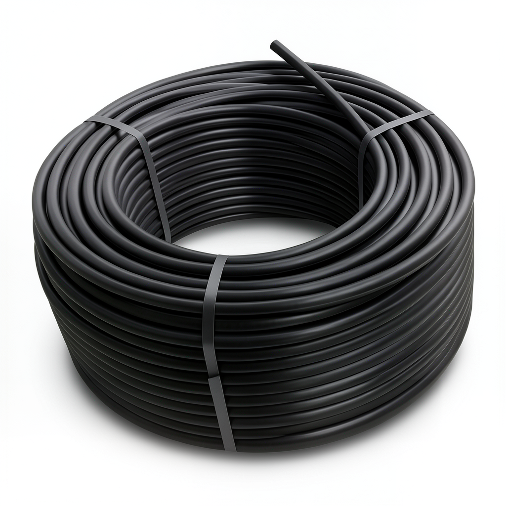 لفة أنابيب HDPE ضغط 12.5 بار PE 100 قطر خارجي 90 مم SDR 13.6 لون أسود