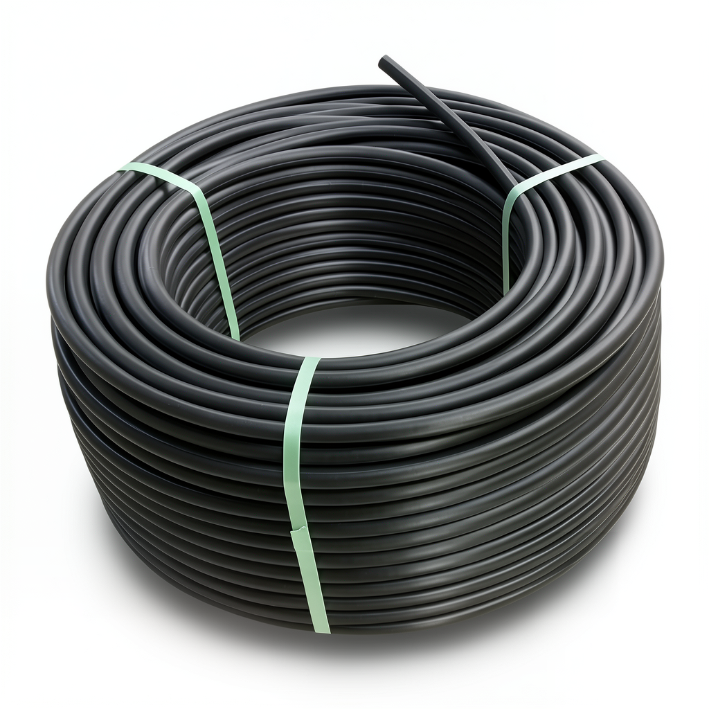 HDPE Polyethylene Plastic Coil Pipe 12.5 Bar Pressure PE 100, 140 mm OD SDR 13.6 Black