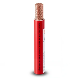 Single Core Stranded Copper AWM Electric Wire 600V 2 AWG PVC Red 500ft | Al Fanar