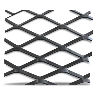 Hot Rolled Black Steel Expanded Metal Mesh 1.2 mm Thickness 1.22 m Width 5 m Length