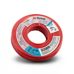 سلك مفرد AWM نحاس مجدول 600 فولت 1 AWG عزل PVC احمر طول 500 قدم | شركة الفنار