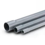 UPVC Plastic Pipe Nominal Pressure 2 Bar Outside Diameter 180 mm Thickness 1.8 mm Gray Color