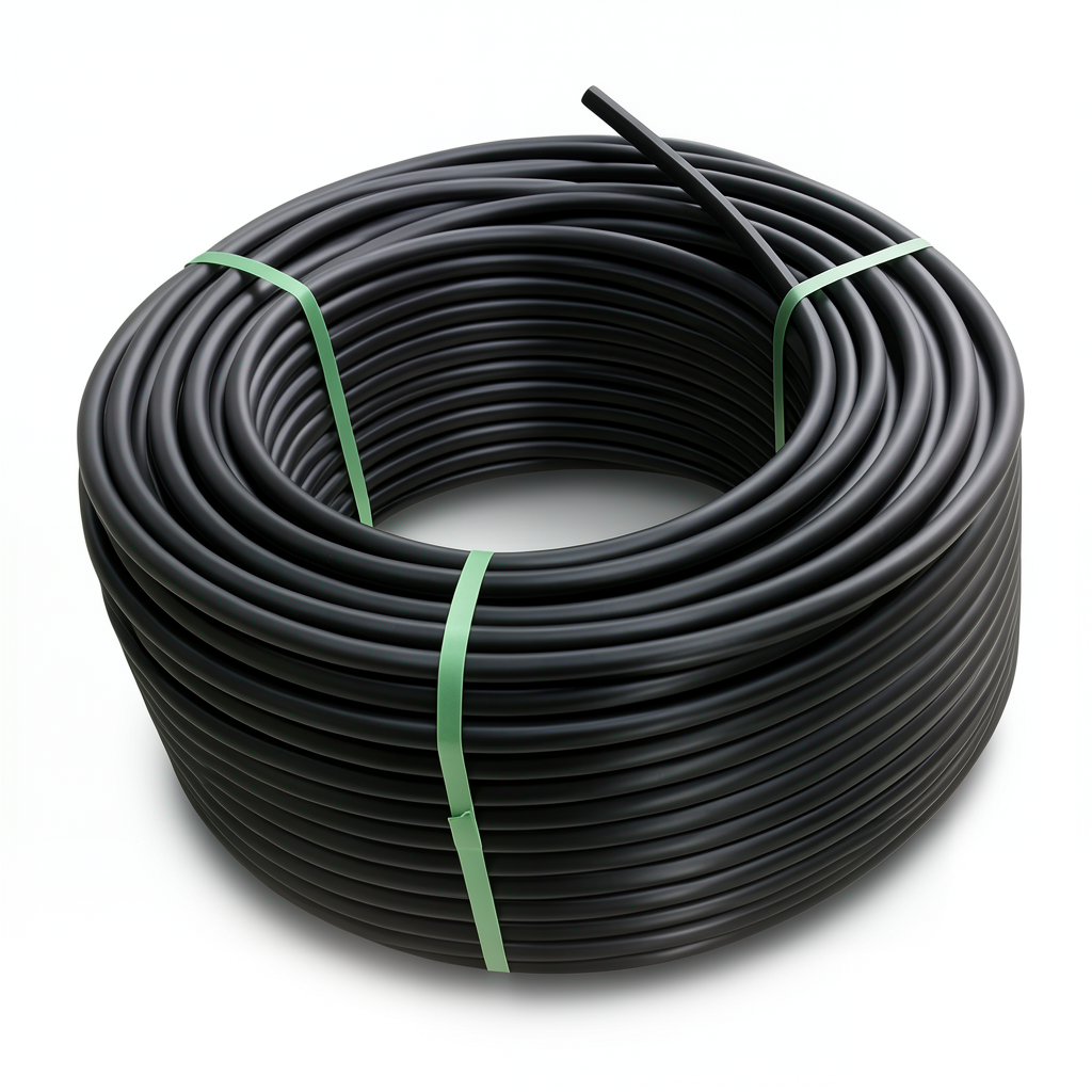 لفة أنابيب بلاستيك HDPE ضغط 16 بار PE 100 قطر خارجي 75 مم SDR 11 لون أسود