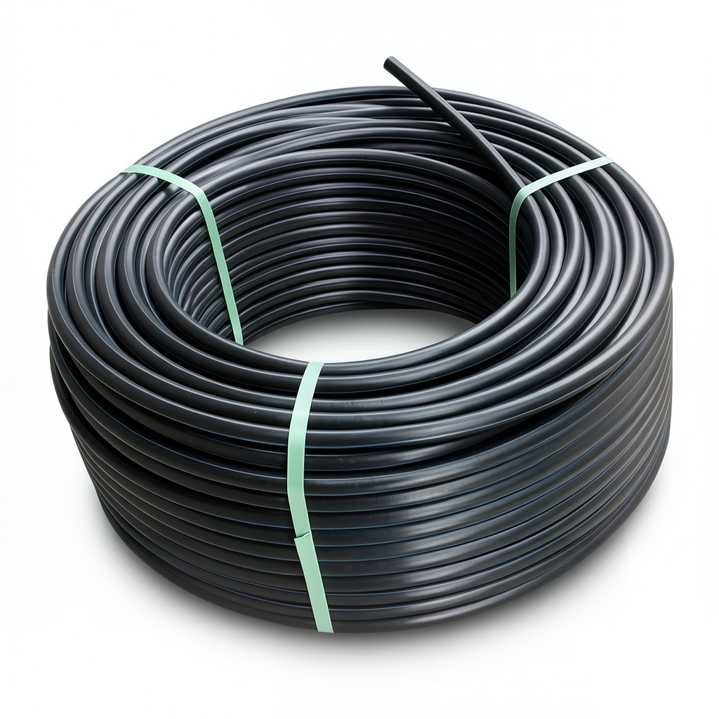 HDPE Plastic Coil Pipe PN 10 Bar PE 80 OD 90 mm SDR 13.6 Black