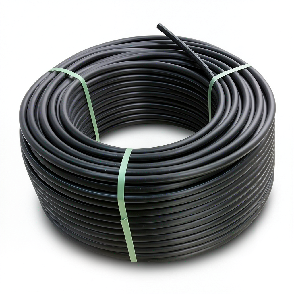 لفة أنابيب HDPE ضغط 10 بار PE 80 قطر خارجي 110 مم SDR 13.6 لون أسود