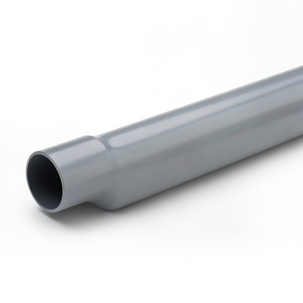 UPVC Pipe PN 16 Bar Size 400 mm Thickness 29.70 mm Gray Color