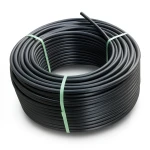 لفة أنابيب HDPE ضغط 10 بار PE 80 قطر خارجي 160 مم SDR 13.6 لون اسود