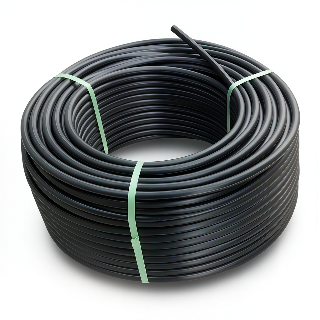 لفة أنابيب HDPE ضغط 10 بار PE 80 قطر خارجي 160 مم SDR 13.6 لون اسود