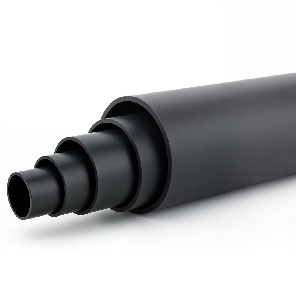 HDPE Pipe Nominal Pressure 10 Bar PE 80 OD 630 mm SDR 13.6 Black
