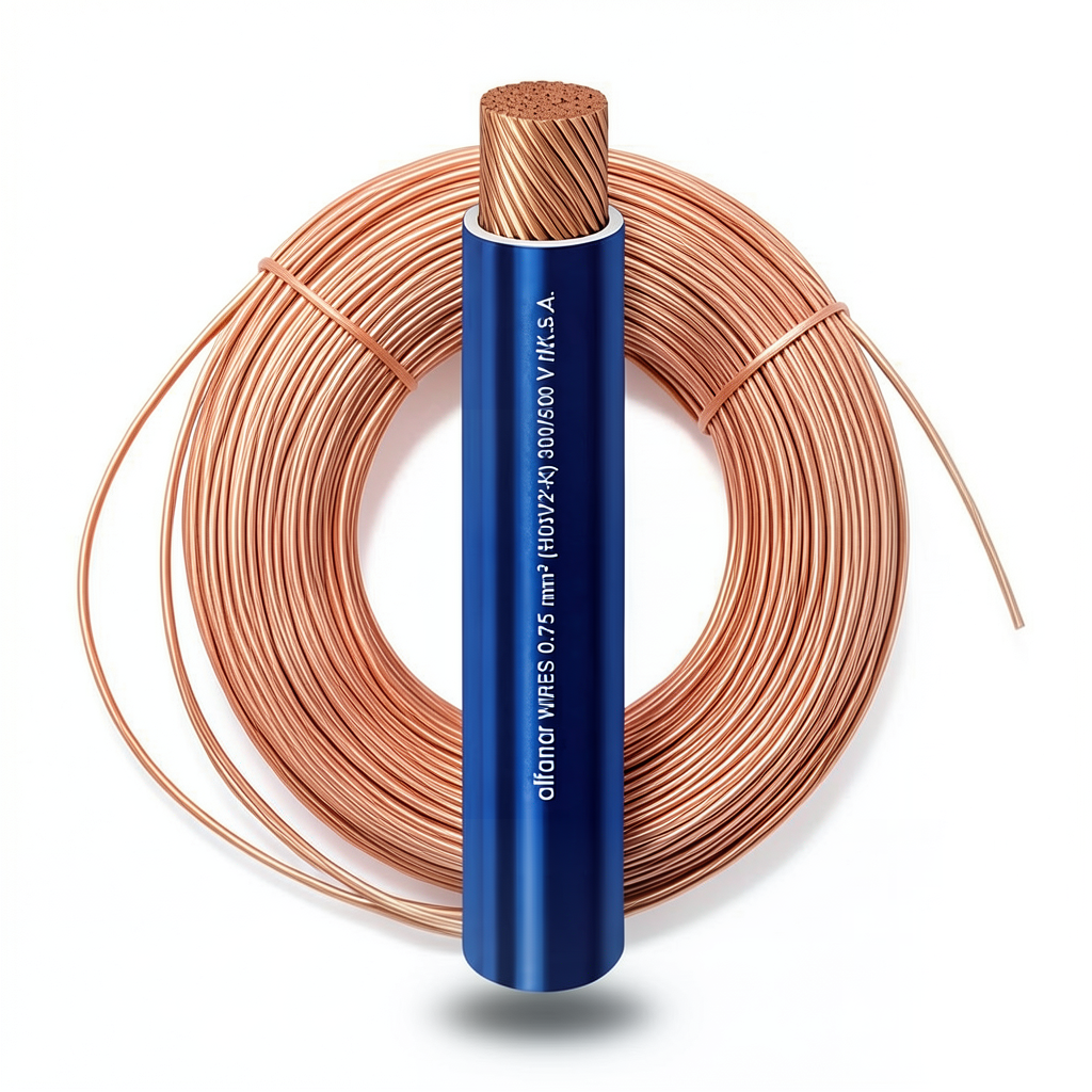 Alfanar Flexible Copper Heat Resistant Electrical Wire 95 Sq mm 450/750V PVC Insulated BS IEC Compliant